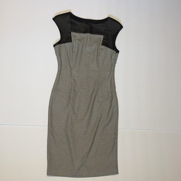 Zara Black and White Houndstooth Dress - Women’s Size Small - Picture 2 of 9